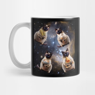 Space Galaxy Cat Pizza Taco Coffee Ice Cream Cats Mug